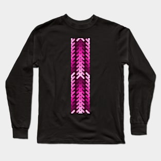 Hot pink arrow heads Long Sleeve T-Shirt